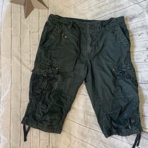 ProjekRaw men’s long cargo shorts